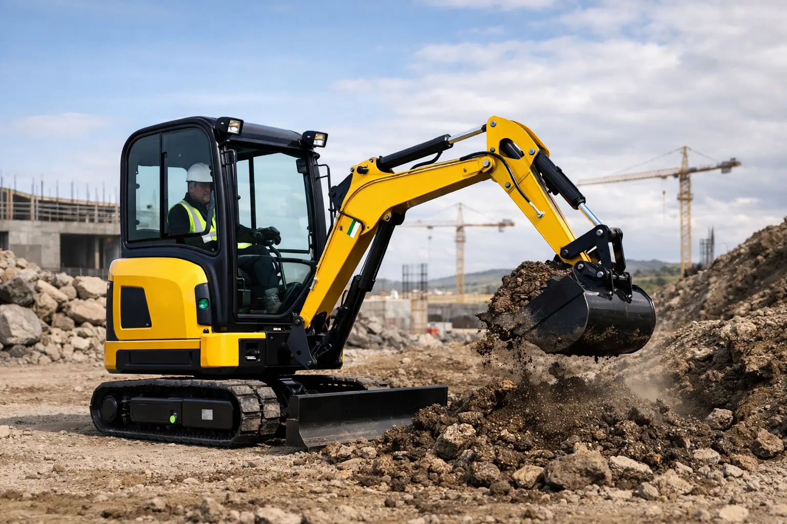 JCB 19C-1E Electric Excavator for Tough Jobs